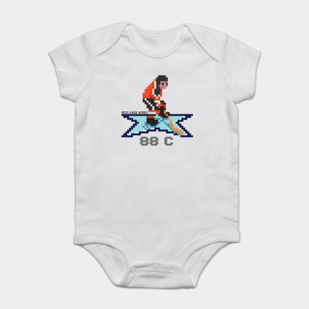 16-Bit Legend: Eric Lindros Baby Bodysuit by Beerleagueheroes.com Merch Store